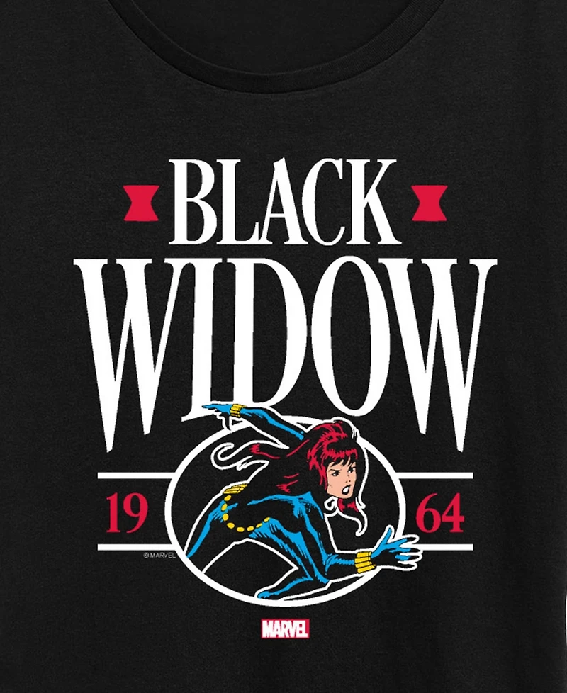Hybrid Apparel Plus Black Widow Collegiate Short-Sleeve Graphic T-Shirt