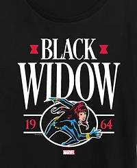 Hybrid Apparel Plus Black Widow Collegiate Short-Sleeve Graphic T-Shirt