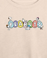Hybrid Apparel Plus Peanuts Snoopy and Siblings Eggs French Terry Long-Sleeve T-Shirt