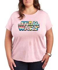 Hybrid Apparel Plus Star Wars Spring Logo Short-Sleeve Graphic T-Shirt