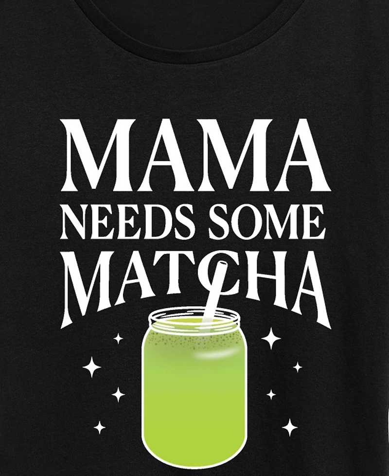 Hybrid Apparel Plus Instant Message Mama Needs Matcha Short-Sleeve Graphic T-Shirt