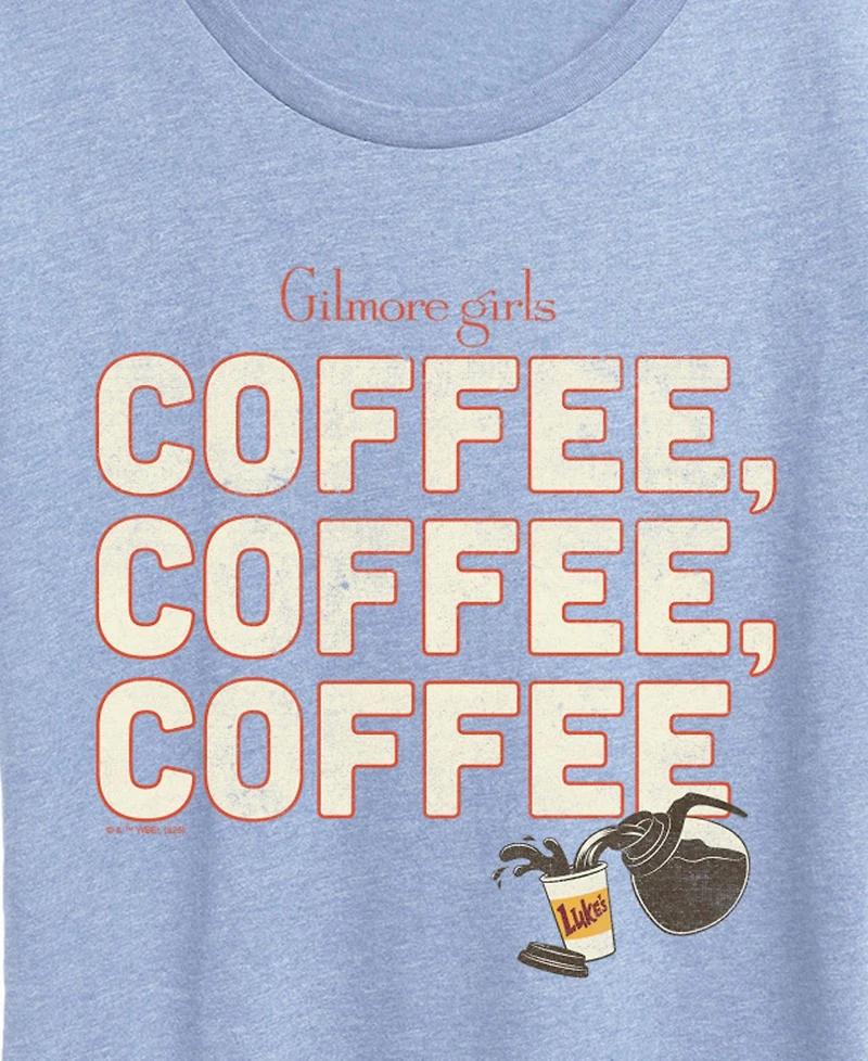 Hybrid Apparel Plus Gilmore Girls And Coffee Short-Sleeve Graphic T-Shirt