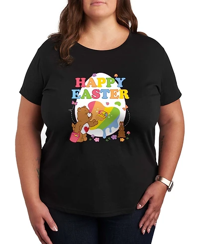 Hybrid Apparel Plus Care Bears Happy Easter Egg Short-Sleeve Graphic T-Shirt