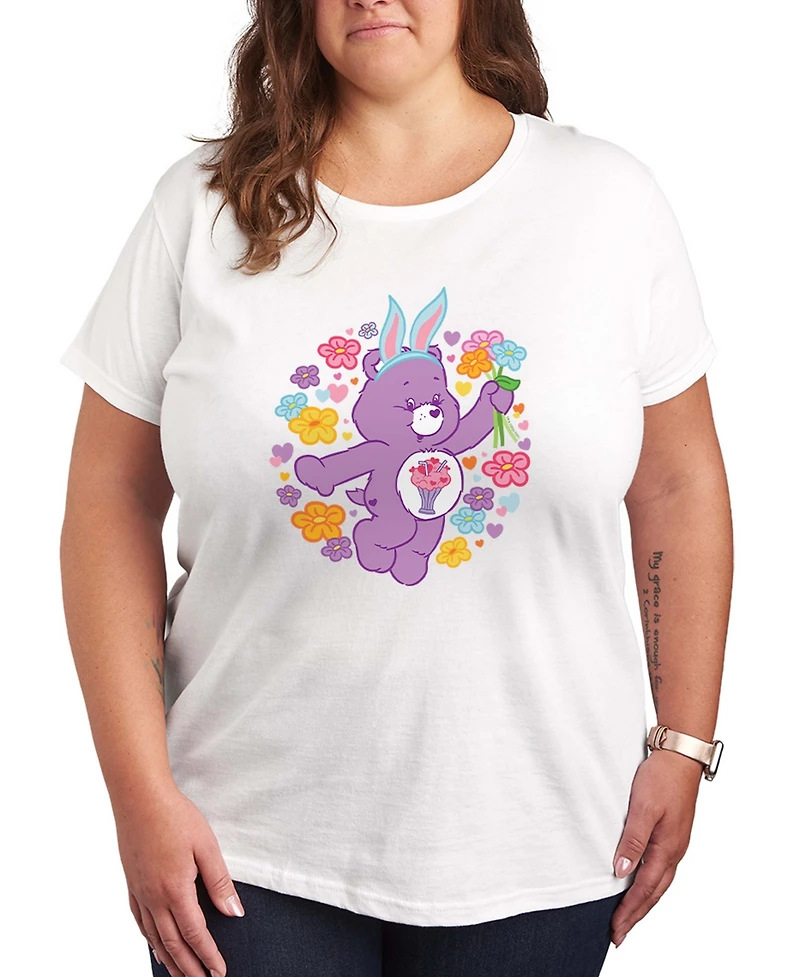 Hybrid Apparel Plus Care Bears Bunny Bear Short-Sleeve Graphic T-Shirt