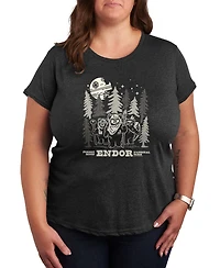Hybrid Apparel Plus Star Wars Endor Wildlife Short-Sleeve Graphic T-Shirt