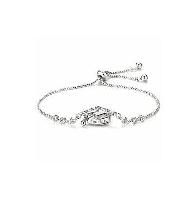Dloria Limitless Graduation Cap Adjustable Pave Bracelet
