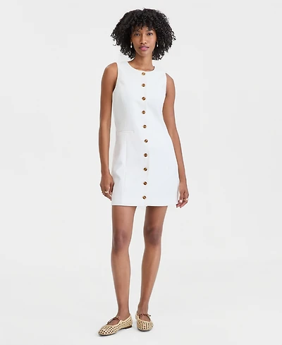 On 34th Women's Solid Crepe Mini Shift Dress, Macy's Exclusive