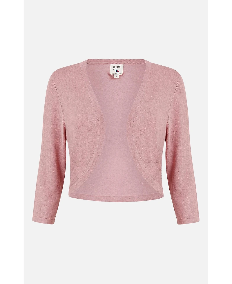 Yumi Women's Knitted Curve Bolero