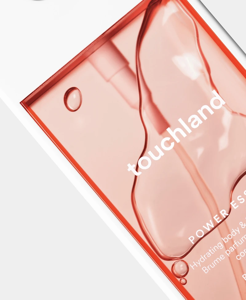 Touchland Power Essence Peachy Lychee Body and Hair Fragrance Mist, 2 oz.