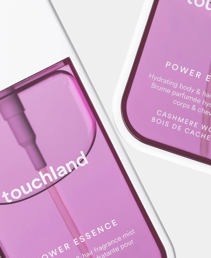 Touchland Power Essence Cashmere Woods Body and Hair Fragrance Mist, 2 oz.