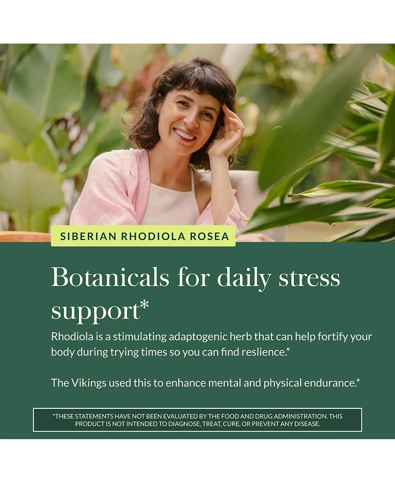 Gaia Herbs Rhodiola Rosea - Stress Support Supplement Traditionally for Supporting Healthy Stamina and Endurance
