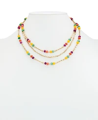 Patrica Nash Gold-Tone Plated Triple Modular Necklace