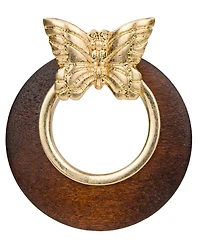 Patrica Nash Gold-Tone Plated Butterfly Doorknocker Earrings