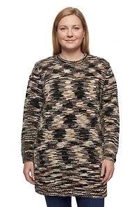Woman Within Plus Crewneck Chenille Sweater