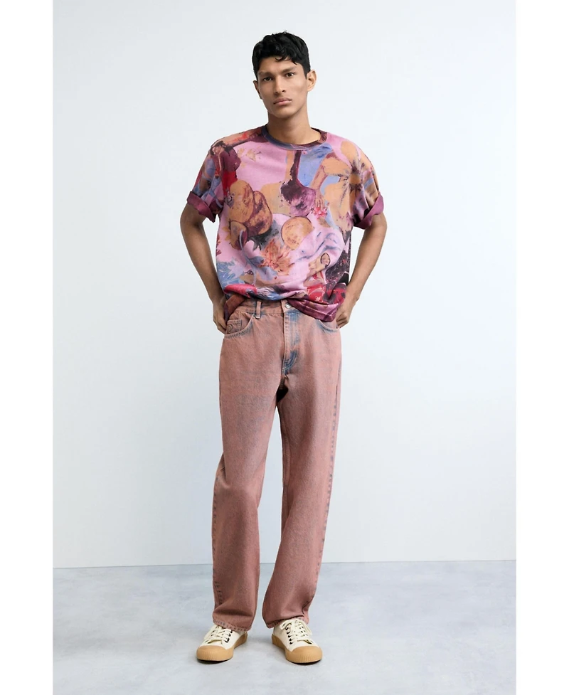Desigual Men's Floral printed t-shirt