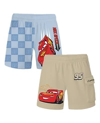 Cars Boys' 2T-7 Graphic Print Shorts, 2-Pack