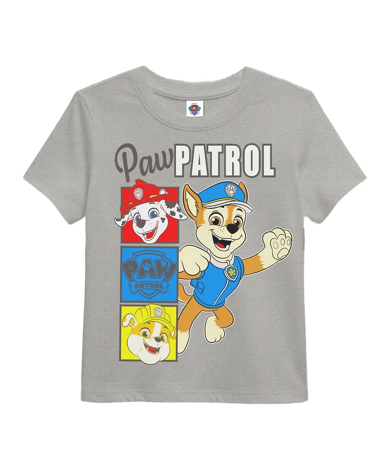 Paw Patrol Boys' 2T-7 Short-Sleeve Graphic Print T-Shirt, 3-Pack