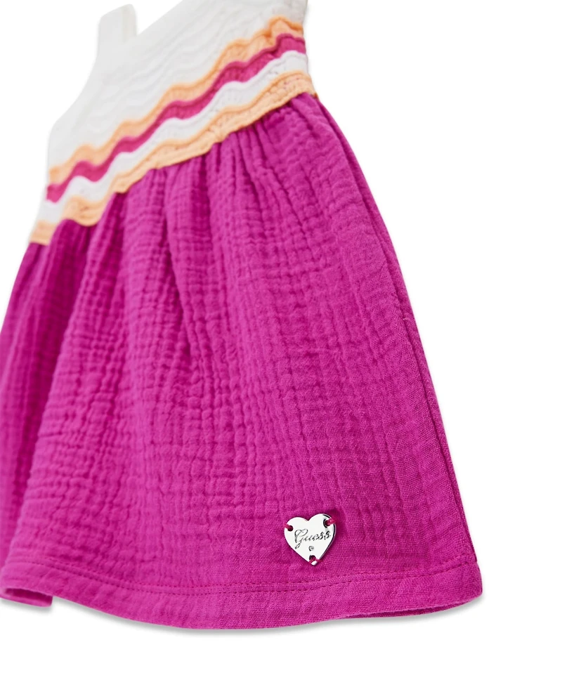 Guess Baby Girls' Sleeveless Crochet Dress and Matching Bloomer