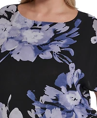 Calvin Klein Plus Printed Short-Sleeve Top