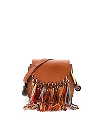 Pre-Owned Chloe Small Multicolor Fringe Hudson Bag Leather