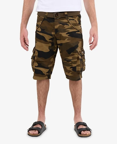 Xray Big & Tall Cargo Shorts Camo & Solid Colors 12.5" Inseam Knee Length Classic Fit Multi Pocket