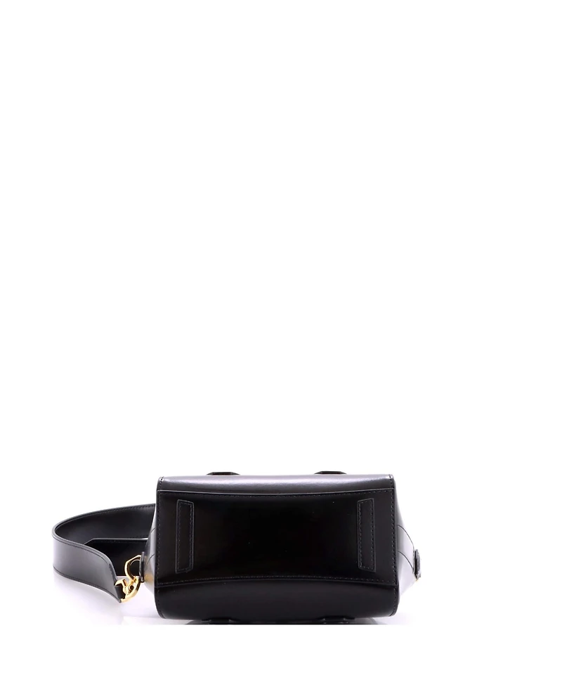 Pre-Owned Givenchy Mini Antigona Lock Bag Leather