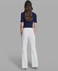 Karl Lagerfeld Paris Women's Wide-Leg Mid-Rise Sailor Pants