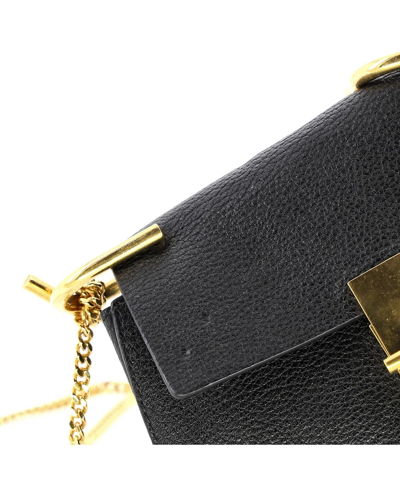 Pre-Owned Chloe Mini Drew Crossbody Bag Leather