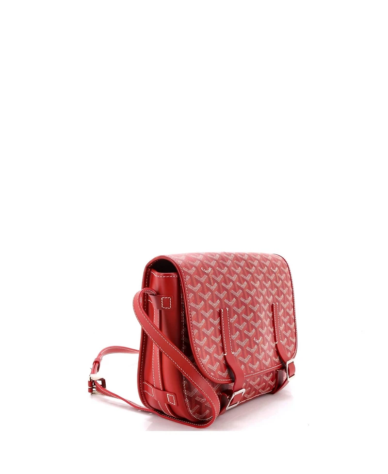 Pre-Owned Goyard Mm Belvedere Messenger Bag Coated Canvas