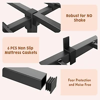 gaomon Bed Frame, Heavy Duty Metal Platform Bed Frame with Durable Iron Slat Support and Legs, No Box Spring Required, Support Up to 800 Lbs