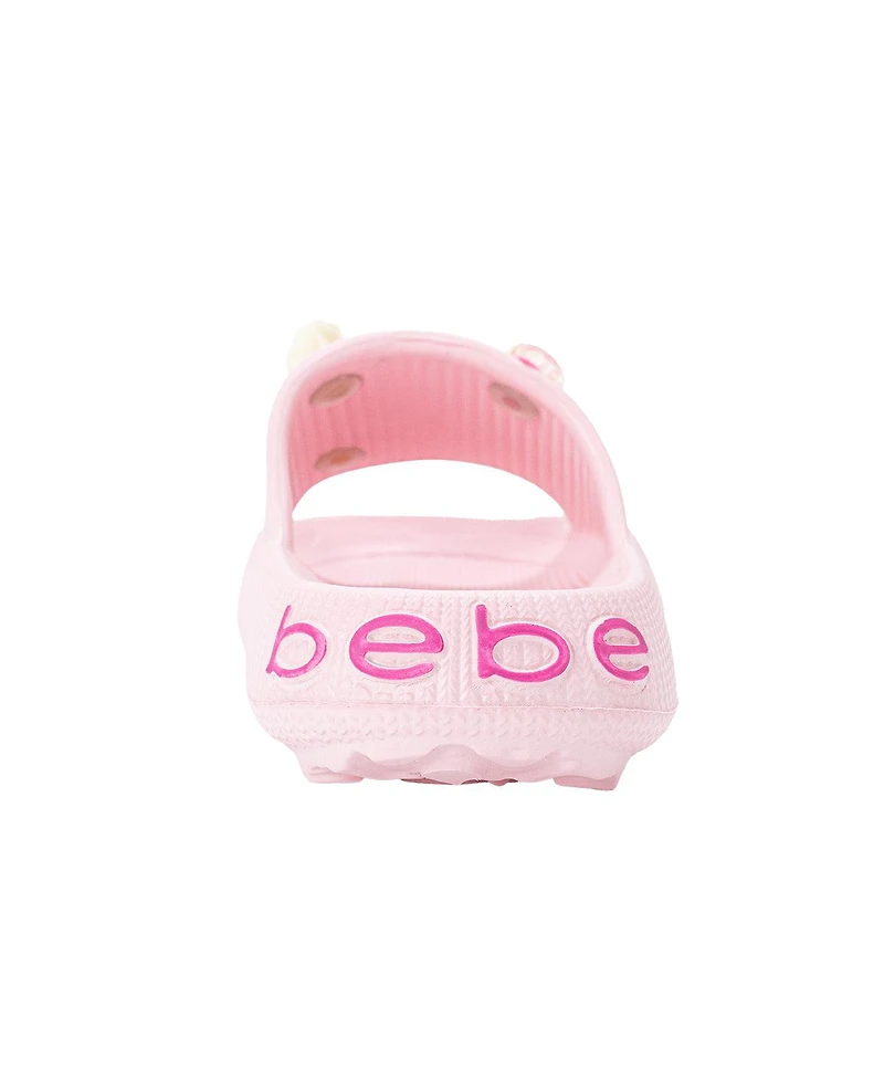 Bebe Little Girls Eva Slide – Lightweight Comfy Sandals with Ice Cream Charms
