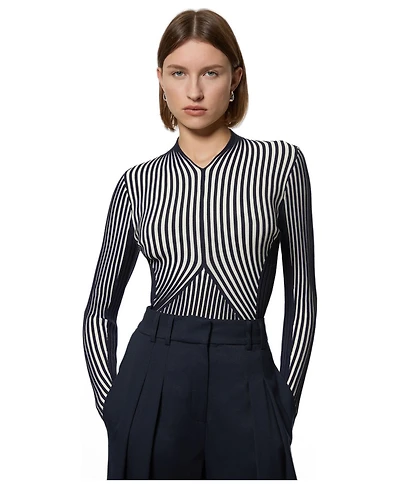 Karen Millen Women's Sculpted Knitted Top