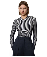 Karen Millen Women's Sculpted Knitted Top