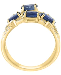 Effy Collection Sapphire (2 ct. t.w.) & Diamond (3/8 ct. t.w.) Ring in 14k Yellow Gold