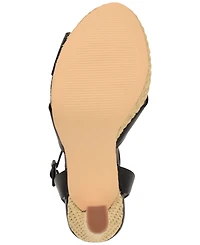 Nine West Women's Weston Criss-Cross Round Toe Platform Sandals