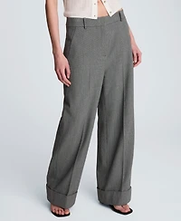 Kenneth Cole Women's High-Rise Wide-Leg Pants