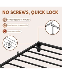 gaomon 6 in Bed Frame, Heavy Duty Metal Platform Bed Frame with Durable Iron Slat Support and Legs