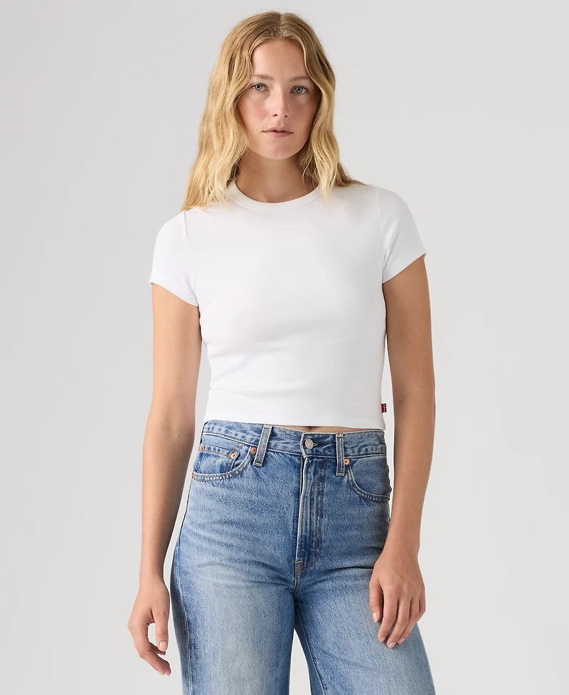 Levi's Women's Short-Sleeve Cropped Top