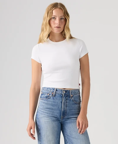 Levi's Women's Short-Sleeve Cropped Top