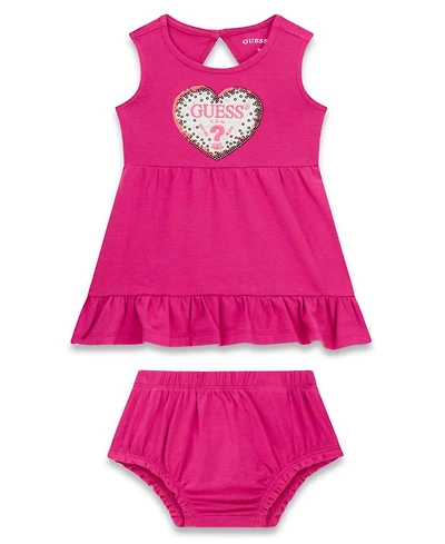 Guess Baby Girls' Sleeveless Dress and Matching Bloomer