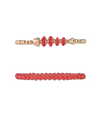 Rachel Rachel Roy Gold Tone 3 Piece Stretch Bracelet Set