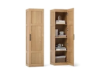 Slickblue 4-Shelf Tall Storage Cabinet for Bathroom and Living Room