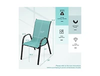 Slickblue 4-Piece Patio Chair Set with All-Weather Fabric for Outdoor Use