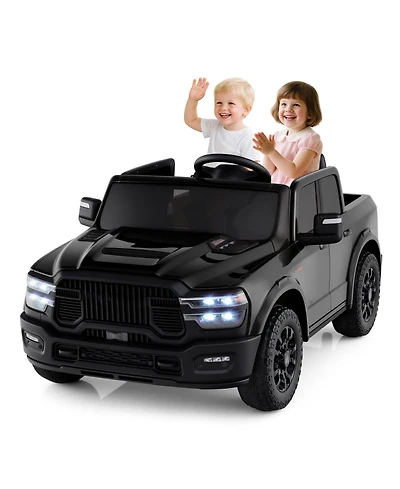 Mecale 2 Seater 24V Ride on Toy for Big Kids Licensed Ram Truck with Remote and Music