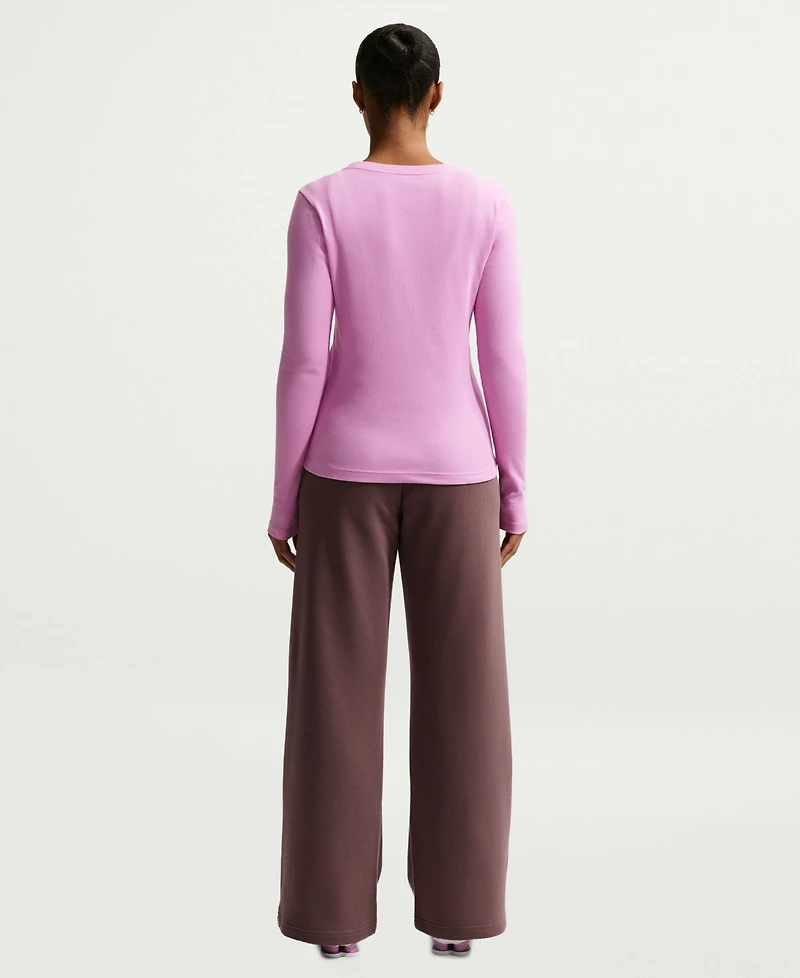 Nike Women's Sportswear Club Fleece Mid-Rise Wide-Leg Sweatpants