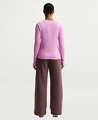 Nike Women's Sportswear Club Fleece Mid-Rise Wide-Leg Sweatpants
