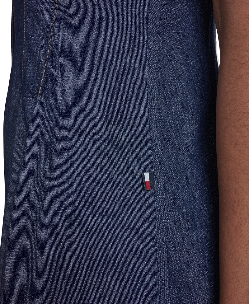 Tommy Hilfiger Women's Collared Neck Shirt Dress