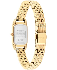 Coach Women's Cadie Gold Tone Stainless Steel Bracelet Watch, 17.5mm