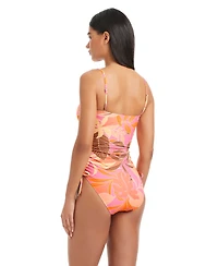 Sanctuary Women's Bandeau Neck One-Piece Swimsuit