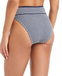 Sanctuary Women's Check Me Out High-Waist Swim Bottoms